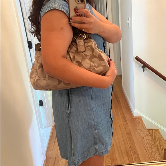 Vintage Coach Brown and Tan Shoulder Bag - Picture 16 of 16